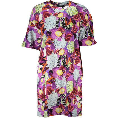 Cavalli Class Viola Vestido de Algodón para Mujer