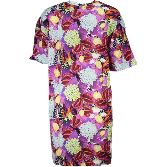 Cavalli Class Viola Vestido de Algodón para Mujer