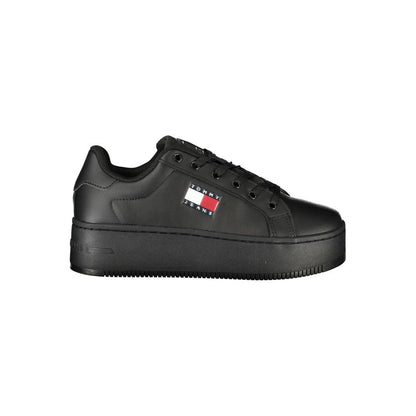 Zapatillas Tommy Hilfiger de poliuretano negras para mujer