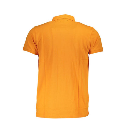 Polo de algodón naranja para hombre Cavalli Class