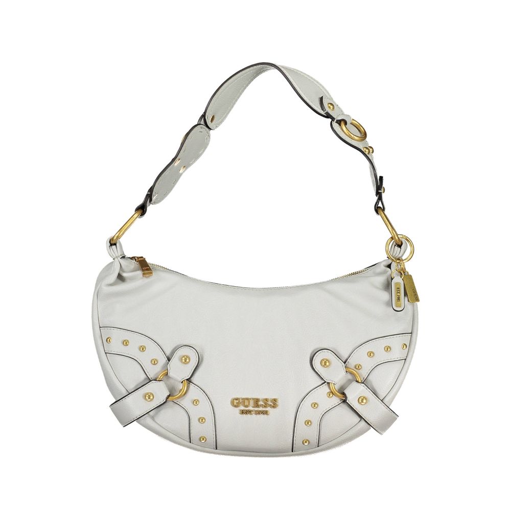 Bolso de hombro de poliuretano gris Guess para mujer