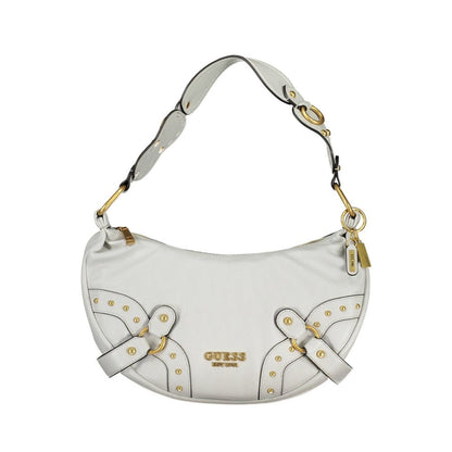 Bolso de hombro de poliuretano gris Guess para mujer