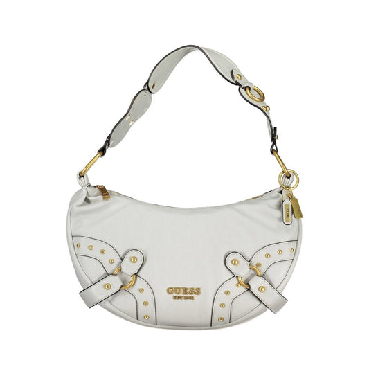 Bolso de hombro de poliuretano gris Guess para mujer