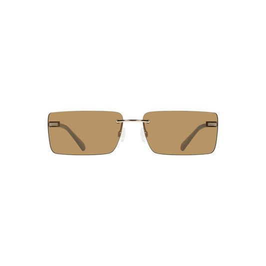 Gafas de sol Calvin Klein Beige Metal para mujer