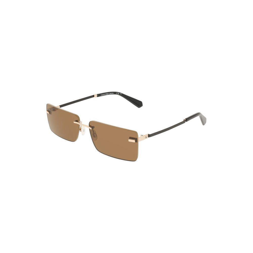 Gafas de sol Calvin Klein Beige Metal para mujer