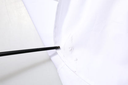 Dolce & Gabbana Camisa de Algodón Blanca con Cuello Manga Larga