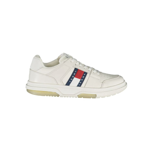 Baskets Tommy Hilfiger pour homme, blanches, en polyuréthane