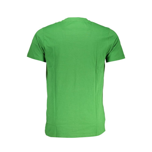 Camiseta de algodón verde para hombre Cavalli Class