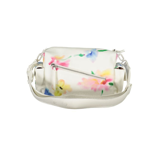 Bolso de Hombro Desigual Bianco de Poliuretano para Mujer