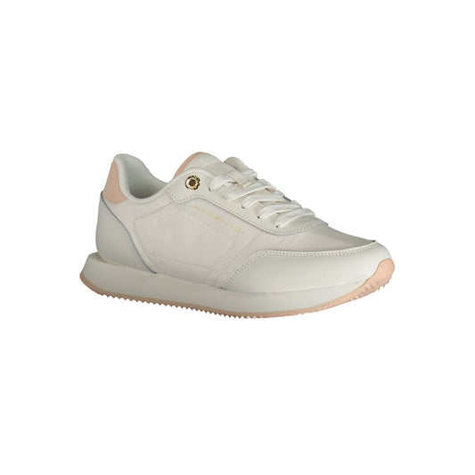 Zapatilla de Piel Blanca para Mujer Tommy Hilfiger