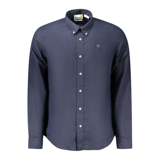 Camisa de lino azul para hombre Timberland