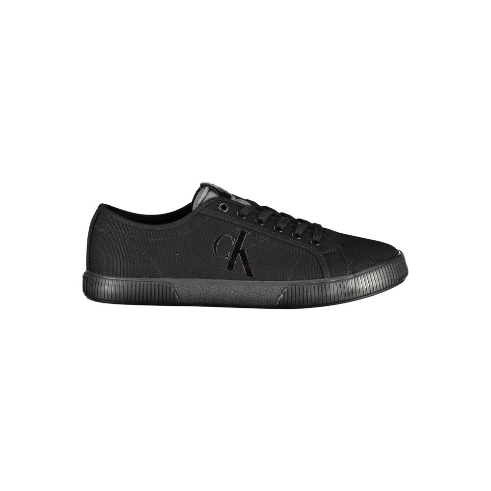 Calvin Klein Zapatilla de Algodón Negra para Hombre