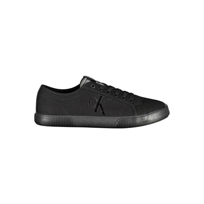 Calvin Klein Zapatilla de Algodón Negra para Hombre