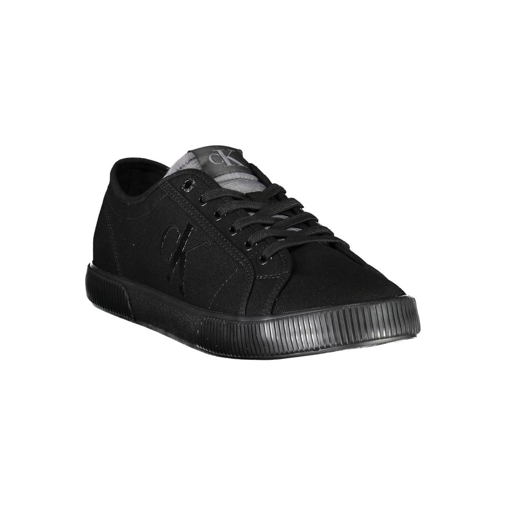 Calvin Klein Zapatilla de Algodón Negra para Hombre
