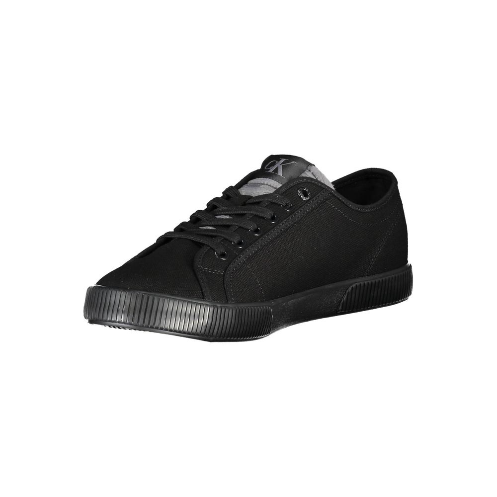 Calvin Klein Zapatilla de Algodón Negra para Hombre