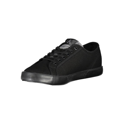 Calvin Klein Zapatilla de Algodón Negra para Hombre