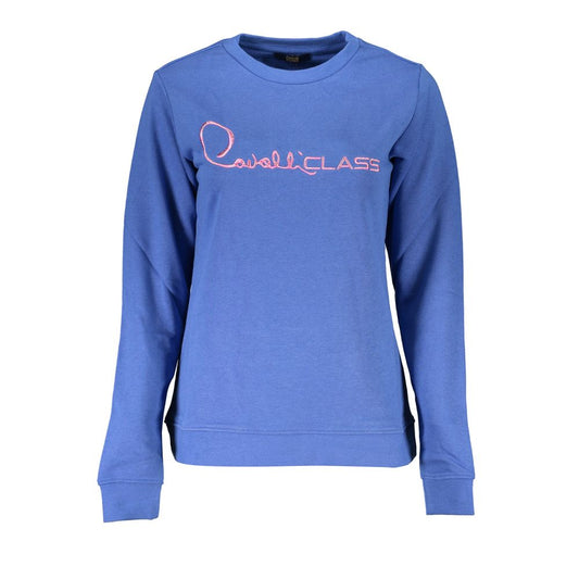 Sudadera de algodón azul para mujer Cavalli Class