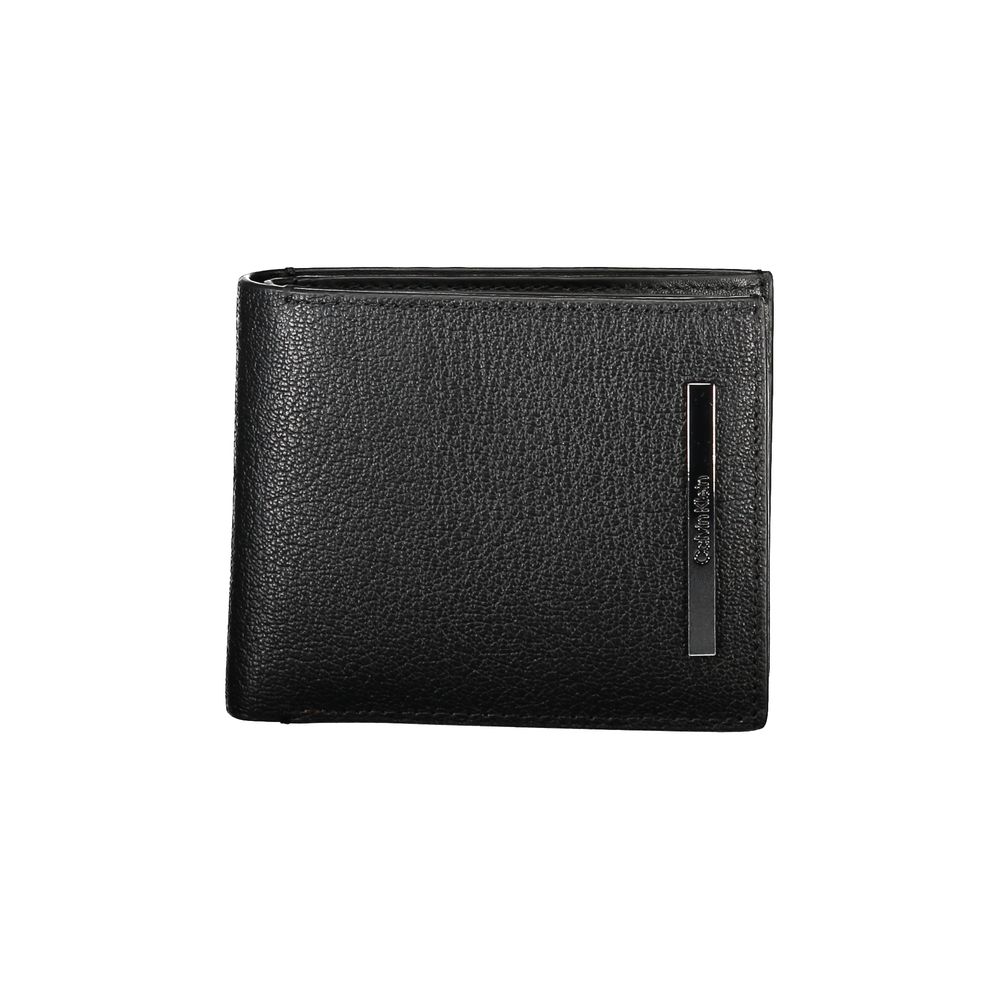 Cartera de cuero negro para hombre Calvin Klein