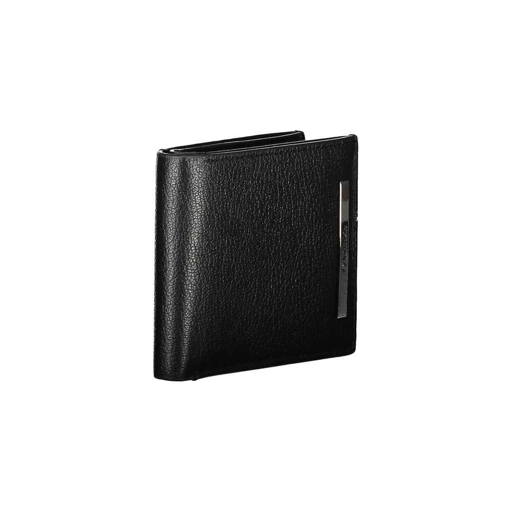 Cartera de cuero negro para hombre Calvin Klein