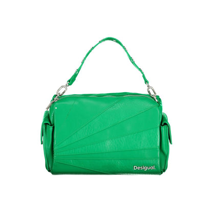 Bolso de mano de poliuretano verde Desigual para mujer
