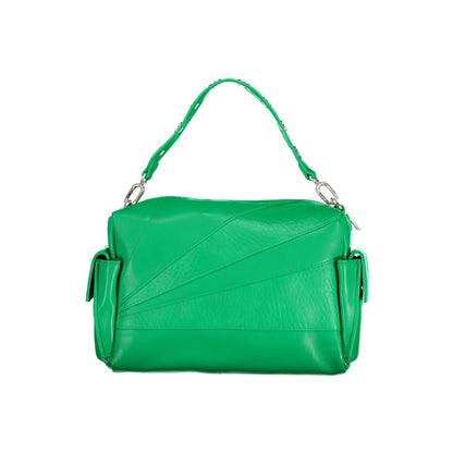 Bolso de mano de poliuretano verde Desigual para mujer