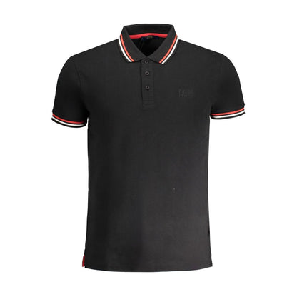 Polo de Algodón Negro para Hombre Cavalli Class