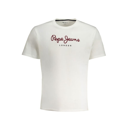 Camiseta de algodón para hombre Pepe Jeans Bianco