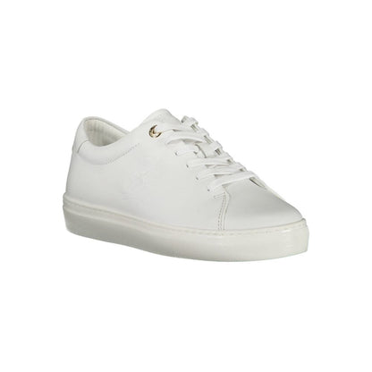 Zapatilla de Piel Blanca para Mujer Tommy Hilfiger