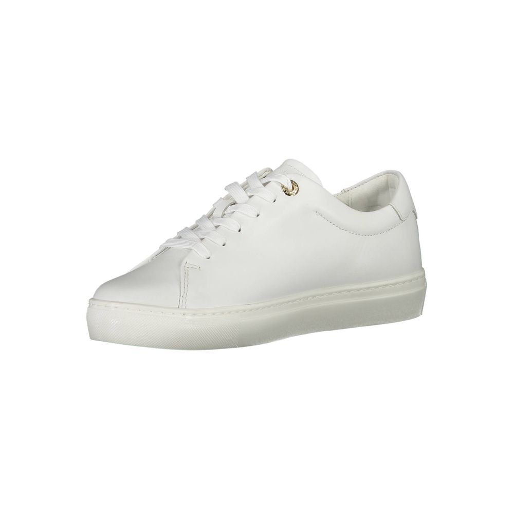 Zapatilla de Piel Blanca para Mujer Tommy Hilfiger