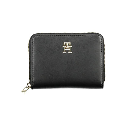 Cartera de mujer de poliuretano negro Tommy Hilfiger