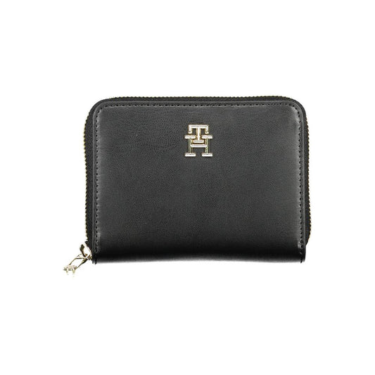Cartera de mujer de poliuretano negro Tommy Hilfiger