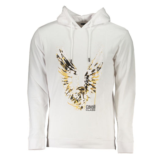 Suéter de algodón blanco Cavalli Class para hombre