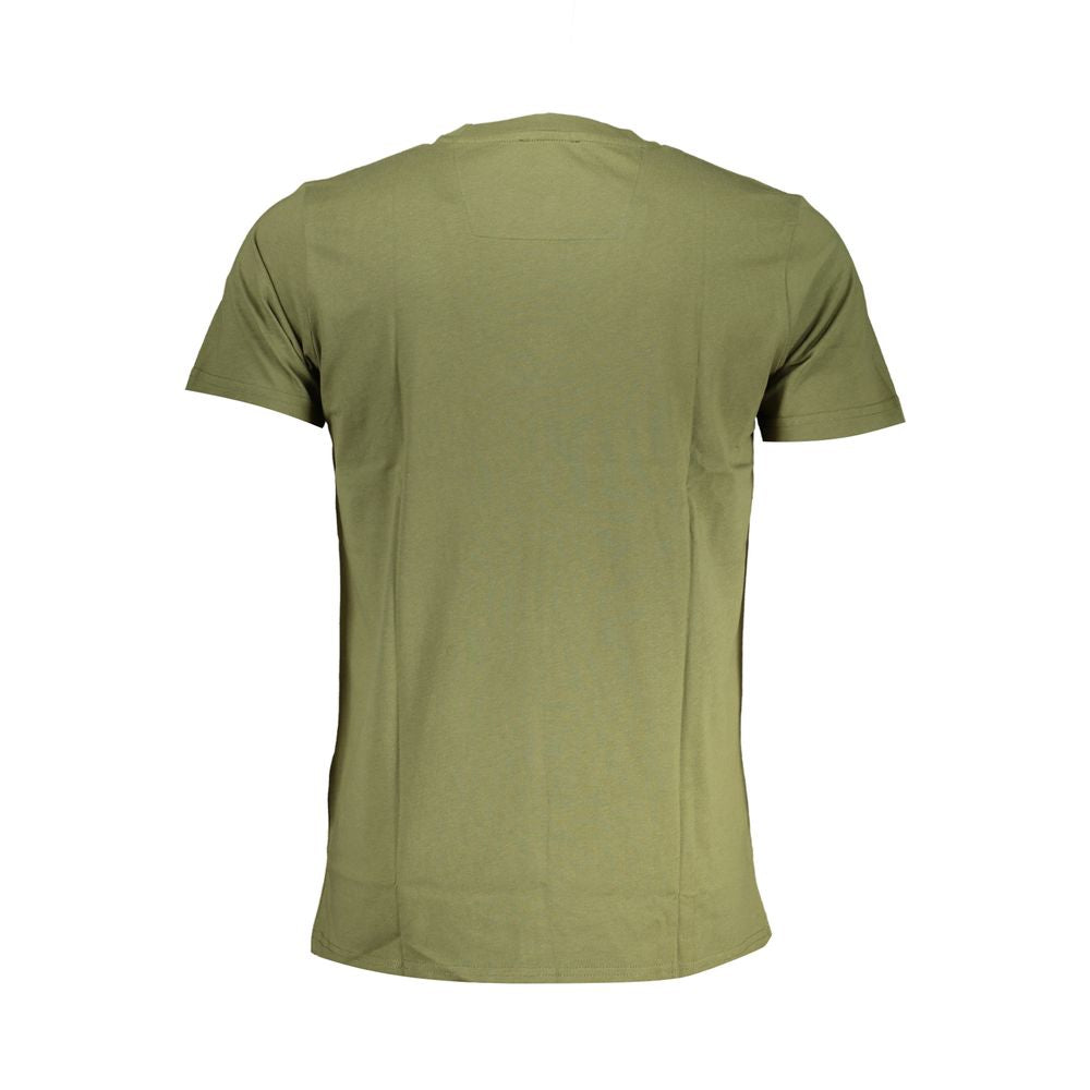 Camiseta de algodón verde Cavalli Class para hombre