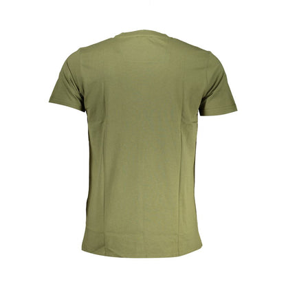 Camiseta de algodón verde Cavalli Class para hombre