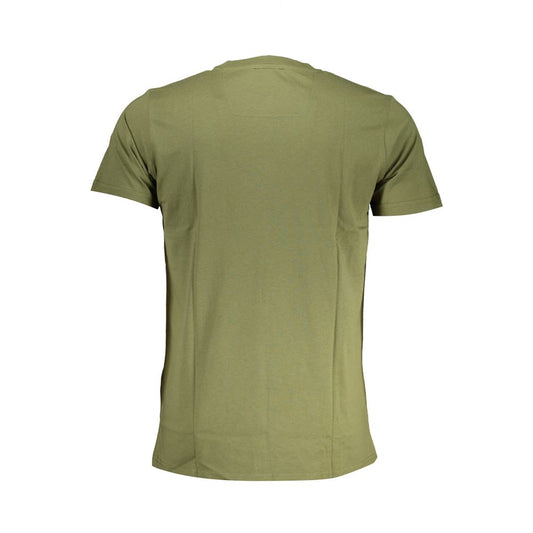 Camiseta de algodón verde Cavalli Class para hombre
