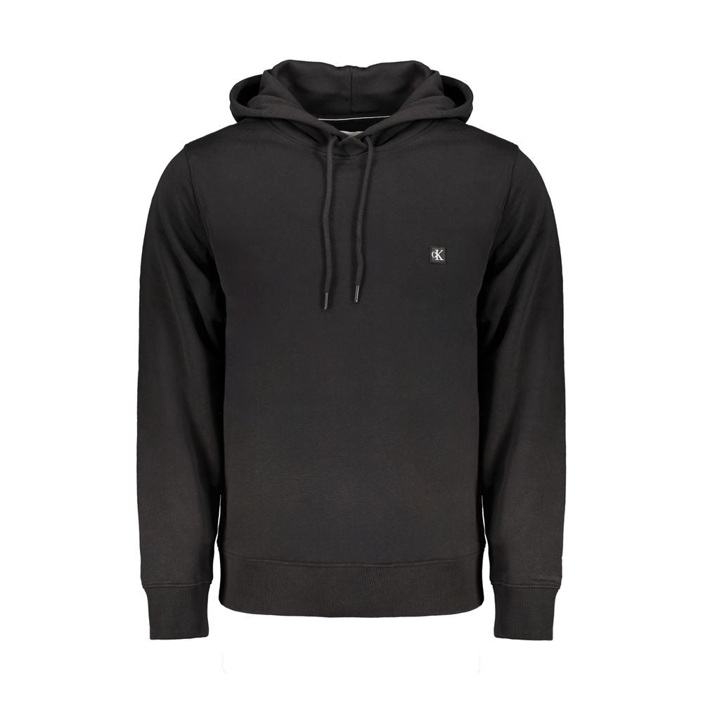 Sudadera de algodón negra para hombre Calvin Klein