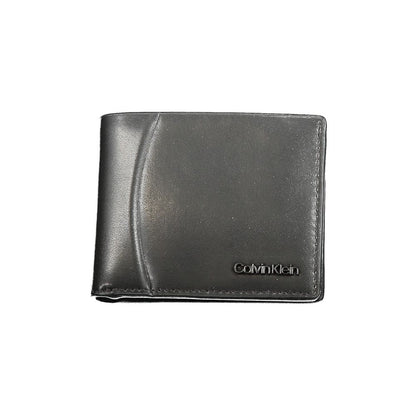 Cartera de cuero negro para hombre Calvin Klein