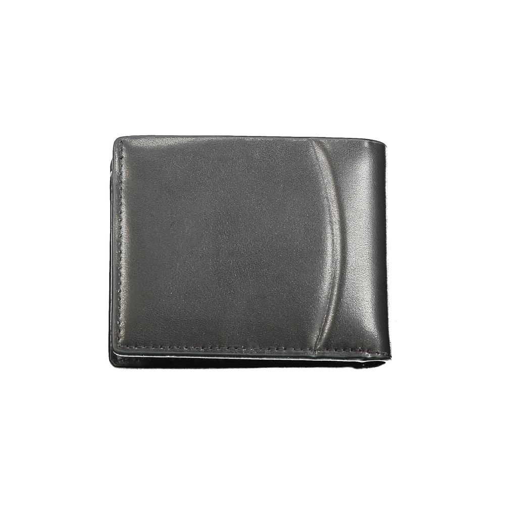 Cartera de cuero negro para hombre Calvin Klein