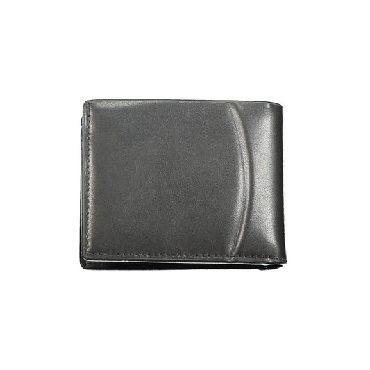Cartera de cuero negro para hombre Calvin Klein