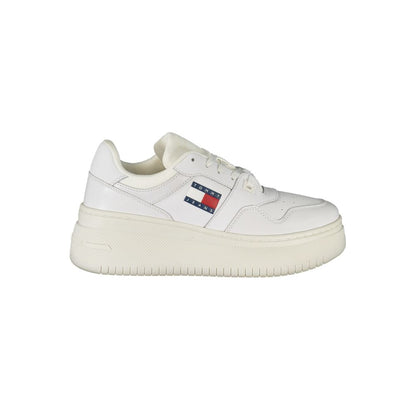 Zapatilla de Piel Blanca para Mujer Tommy Hilfiger
