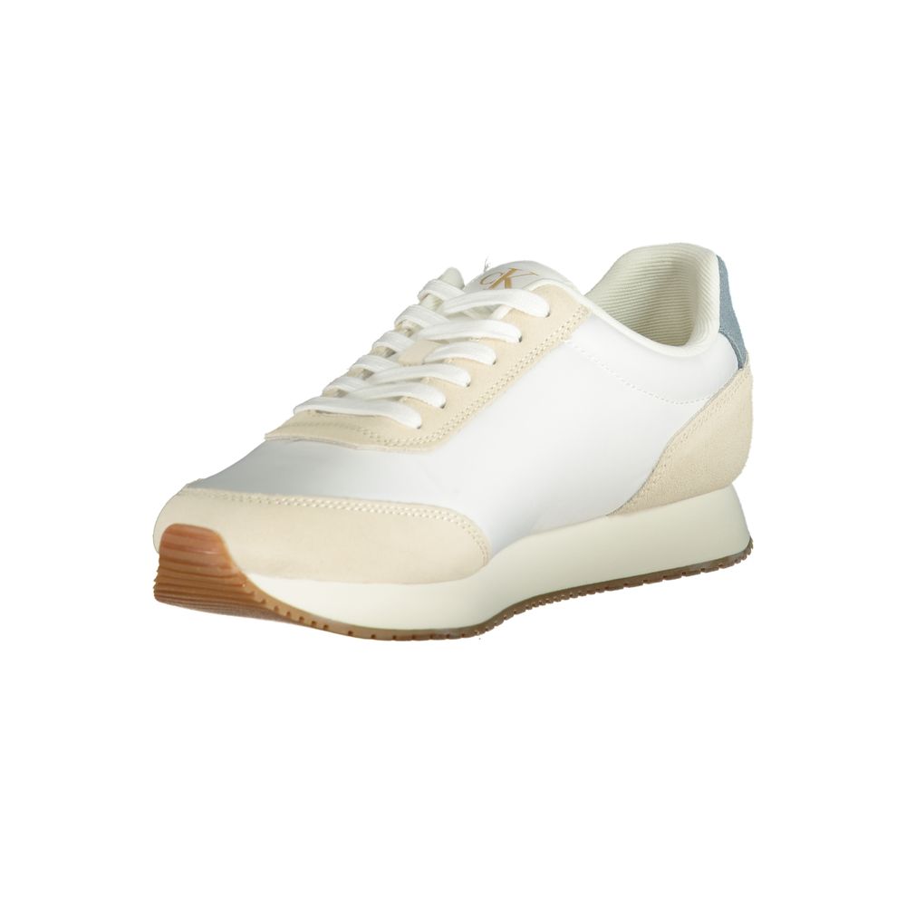 Calvin Klein Zapatilla deportiva blanca de poliéster para hombre