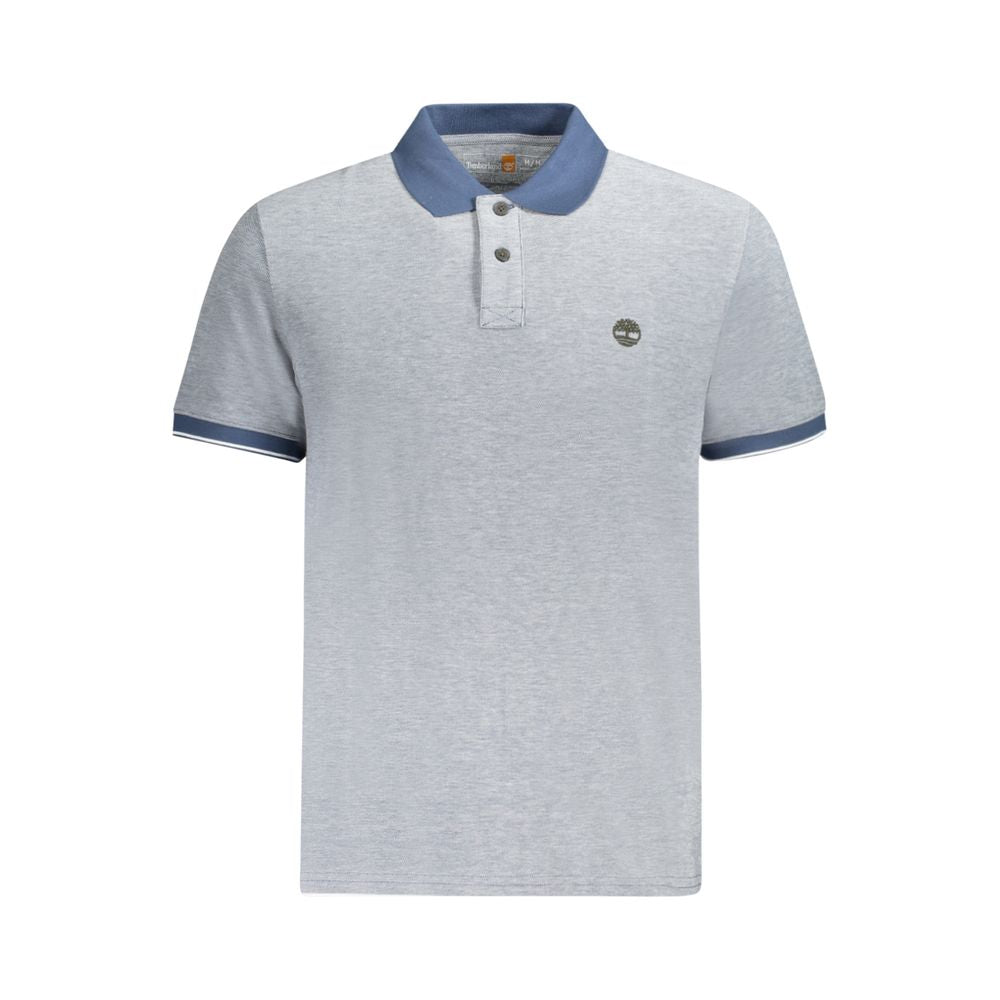 Polo de algodón azul para hombre Timberland