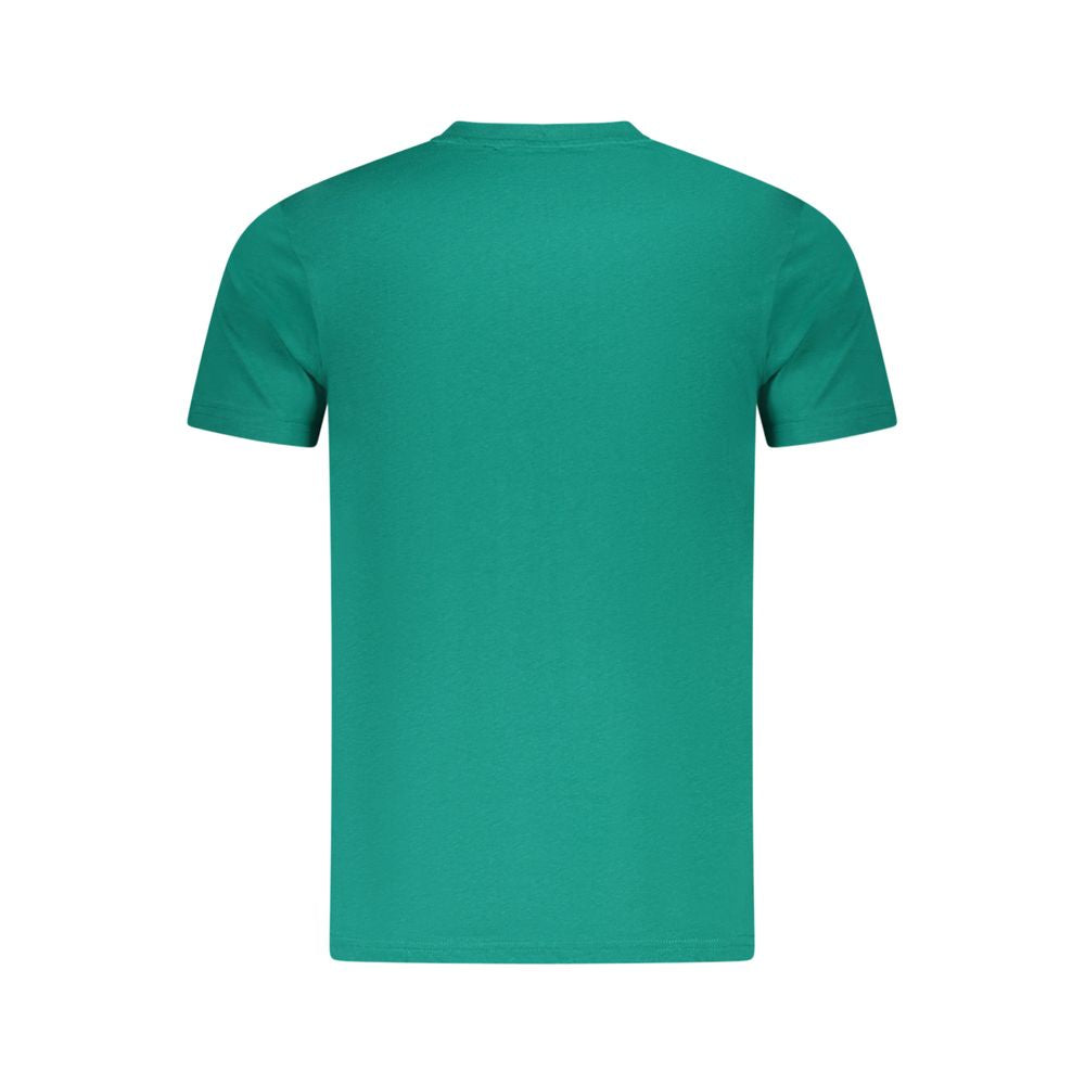 Camiseta de algodón verde Cavalli Class para hombre