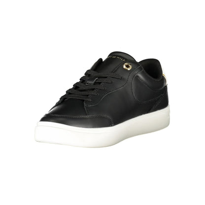Zapatilla de mujer Tommy Hilfiger negra de poliuretano