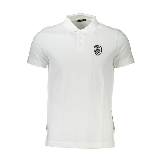 Polo de algodón blanco Cavalli Class para hombre