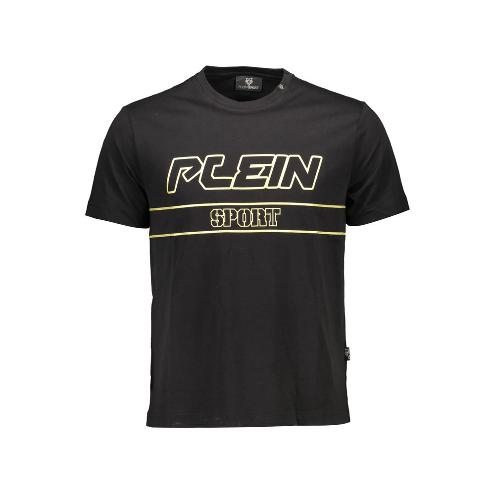 Camiseta de hombre de algodón negra Plein Sport
