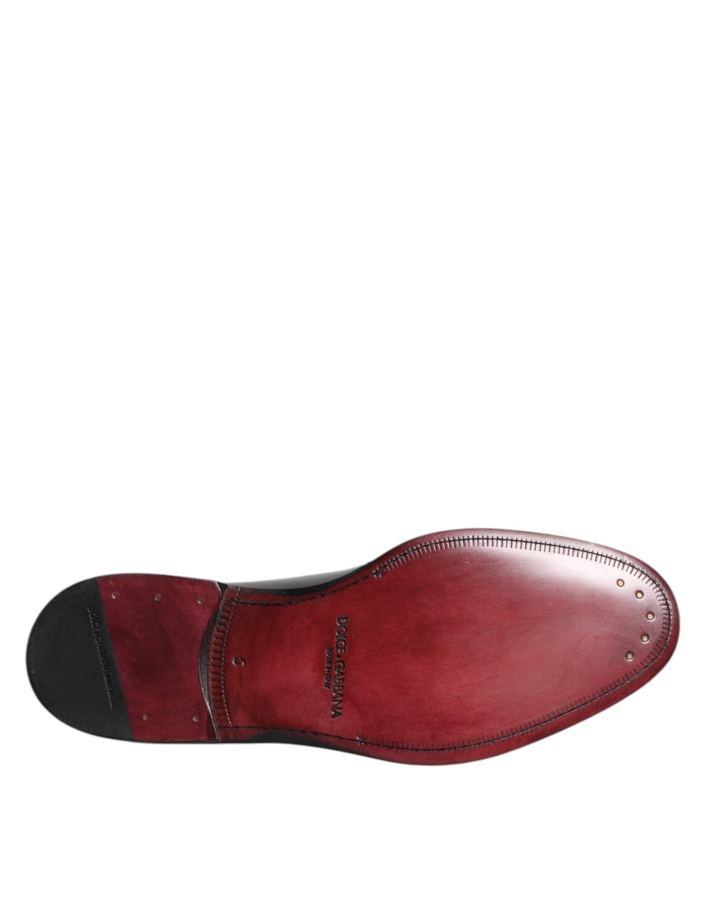 Zapatos de vestir formales Dolce & Gabbana de cuero negro con cordones estilo Derby