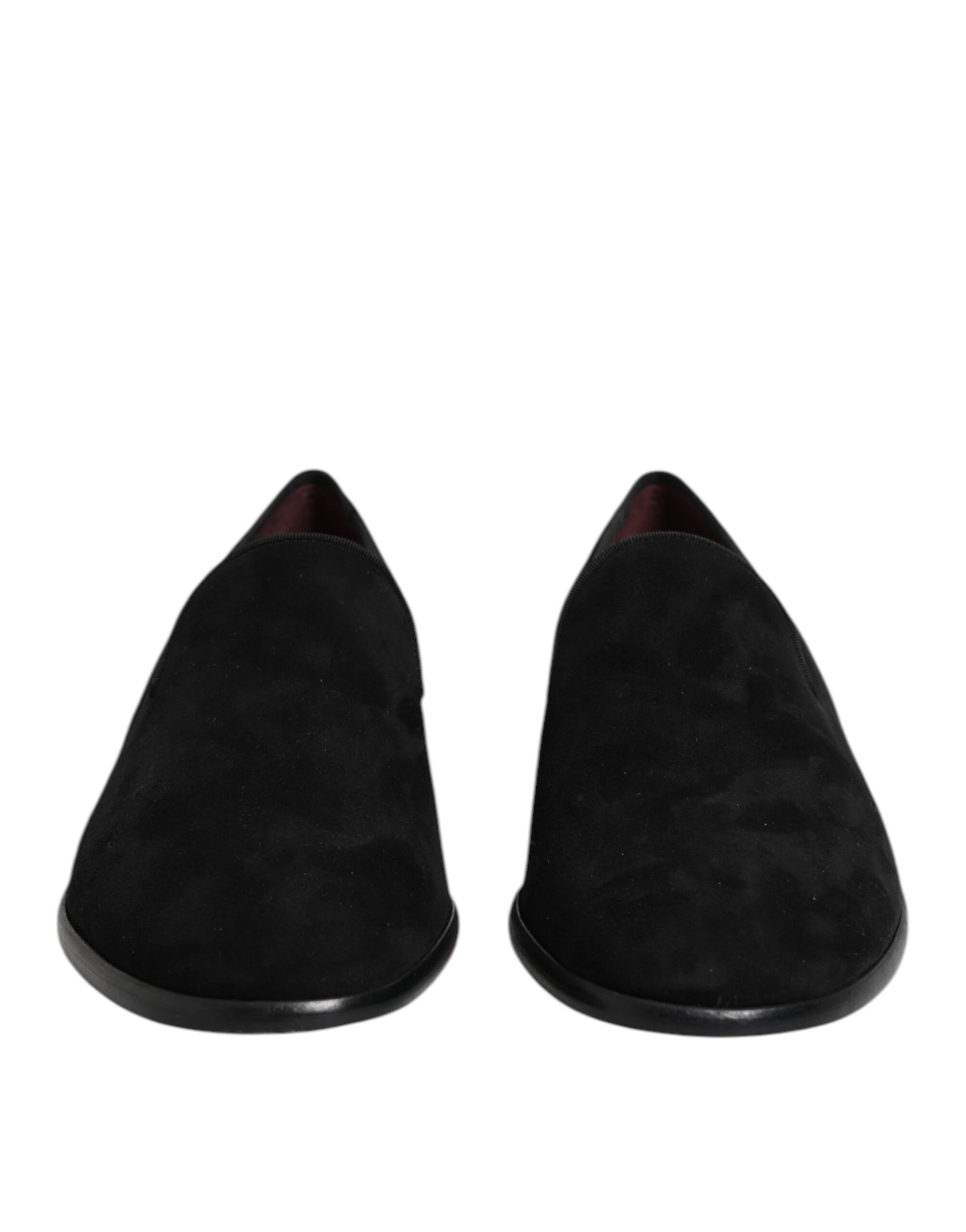 Mocasines Dolce & Gabbana de Ante Negro sin Cordones Zapatos Formales