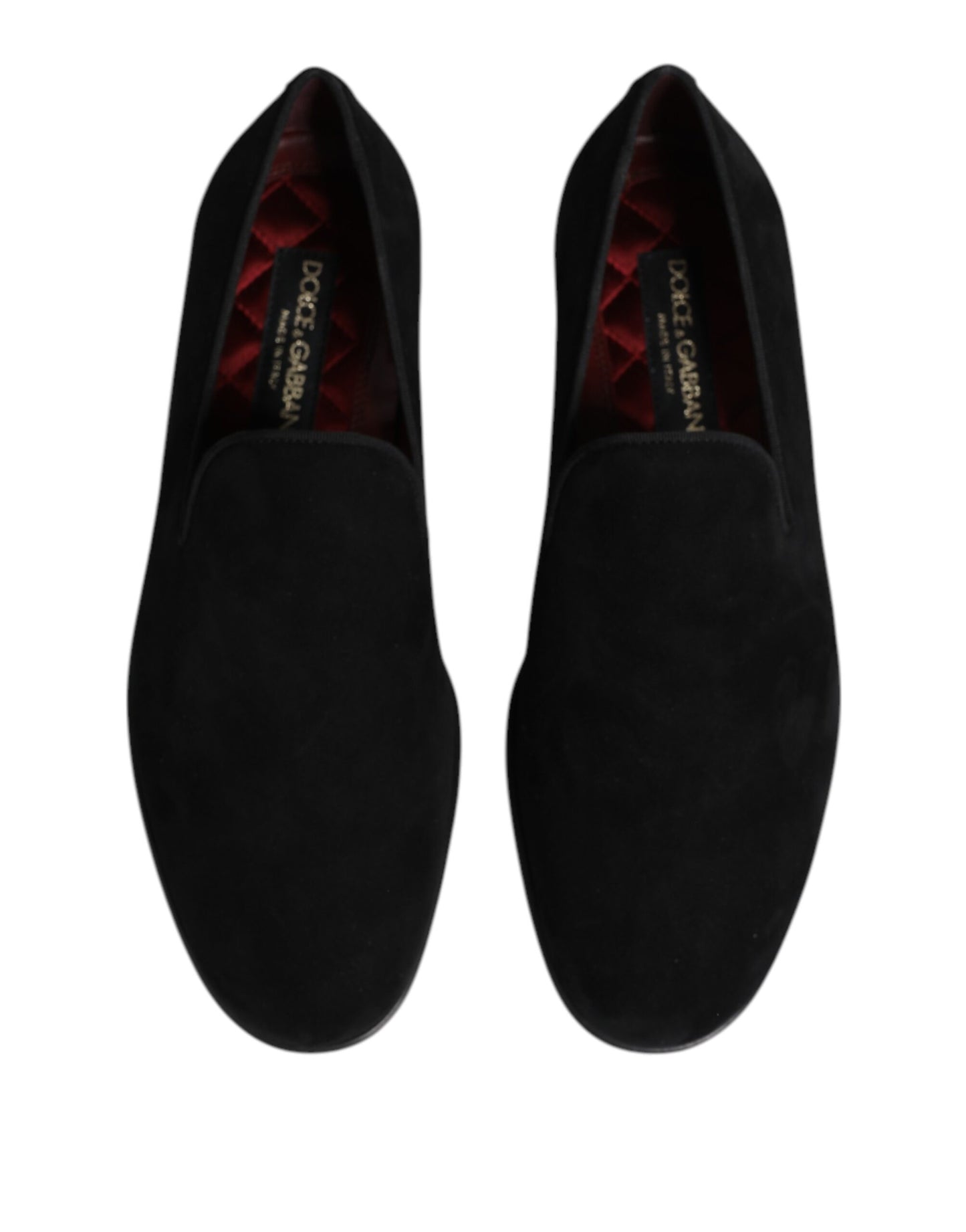 Mocasines Dolce & Gabbana de Ante Negro sin Cordones Zapatos Formales