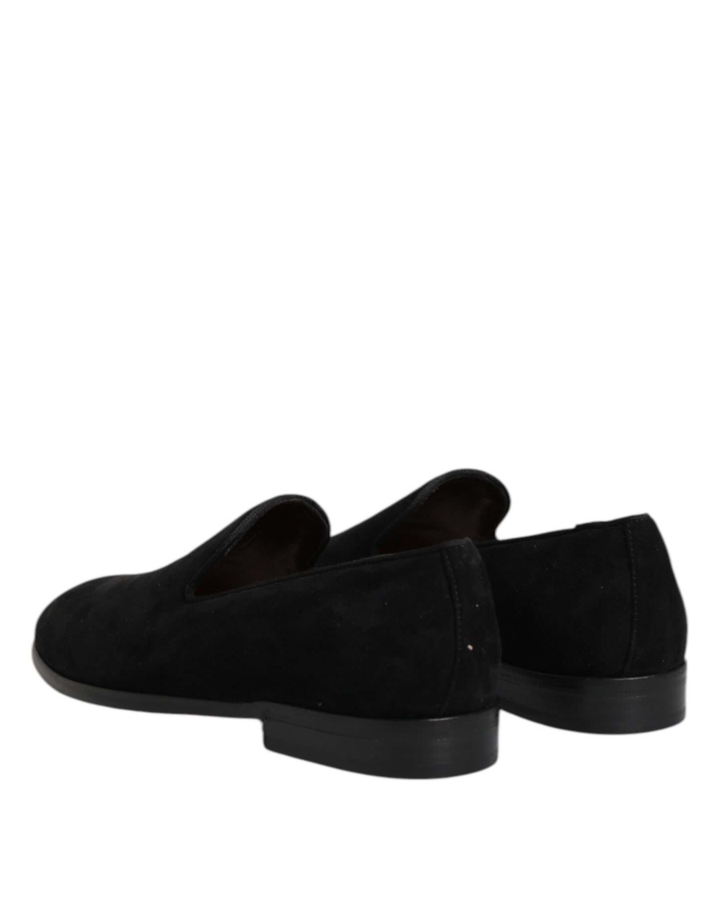 Mocasines Dolce & Gabbana de Ante Negro sin Cordones Zapatos Formales